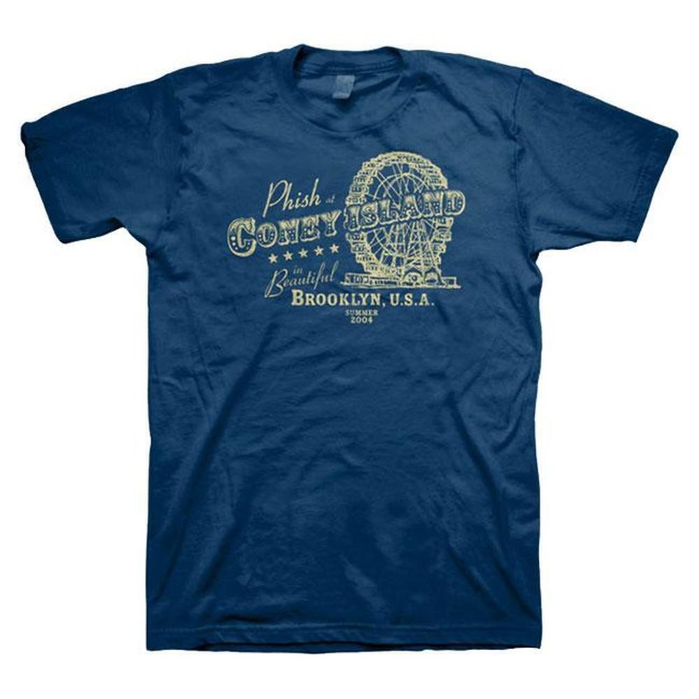 Phish Coney Island Navy Adult T Shirt